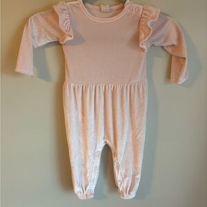 Tucker + Tate Pink Ruffled Footies One Piece